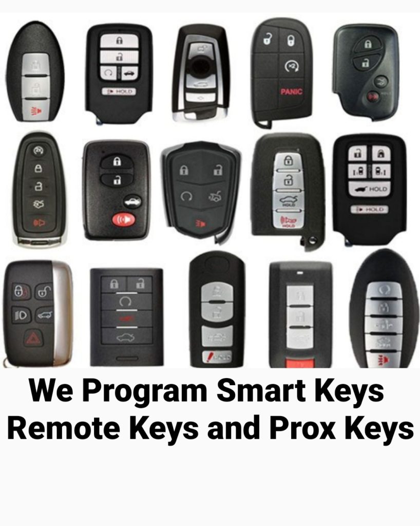 locksmith we program smart keys remote keys and prox keys 